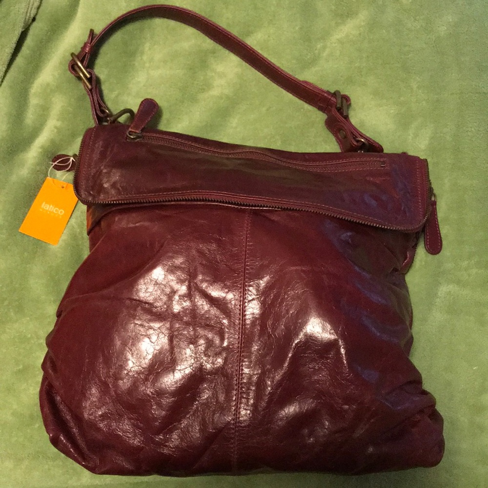 Latico handbag purse NWT + case